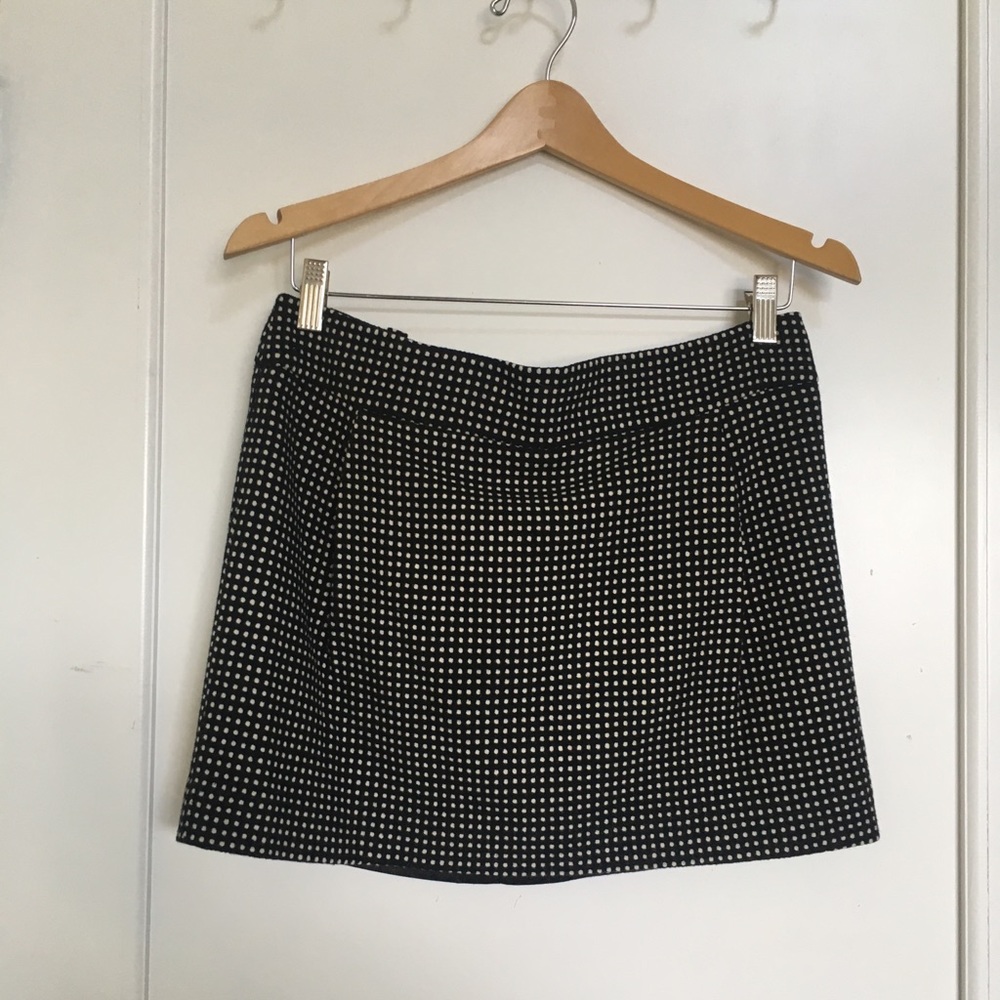 Club Monaco wool polka dot mini skirt